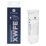 GE XWFE Refrigerator Water Filter, Genuine Replacement Filter, Certified to Reduce Lead, Microplastics, PFOA/PFOS, and 50+ Other Impurities, Compatible with GE Appliances Brands, Pack of 1