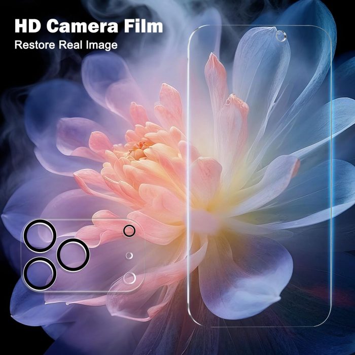 PEHAEL 3+3Pack for iPhone 17 Pro Max Privacy Screen Protector with Camera Lens Protector Full Coverage Anti-Spy Tempered Glass Film 9H Hardness Easy Installation Bubble Free [6.9 inch] - Image 4