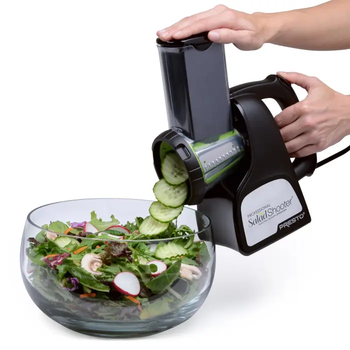 Presto 02970 Professional SaladShooter Electric Slicer/Shredder, Black,1 count - Image 1