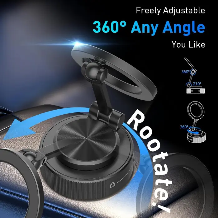 OPVICAM Car Phone Holder for Magsafe [Strongest Suction & Magnetic] 360° Adjustable Car Phone Mount, Cell Phone Holders for Your Car for All Smartphones & All Car Models - Image 7