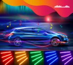 Govee Car LED Lights, Smart Car Interior Lights with App Control, RGB Lights with DIY Mode and Music Mode, 2 Lines Design LED Lights for Cars with Car Charger, 12V - Image 2