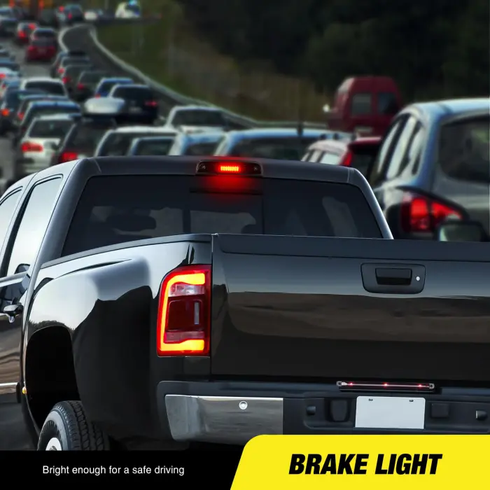 Nilight Third Brake Light High Mount 3rd Stop Reverse Cargo LED Lighting for Chevy Silverado GMC Sierra 1500 2500 3500HD 2014-2018 Pickup Truck Rear Cab Center Tail Lights - Image 6