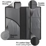 LumiMokki Premium Car Registration & Insurance Card Holder with Magnetic Shut, Vehicle Glove Box Car Organizer - For Documents, Cards, License (Black) - Image 6