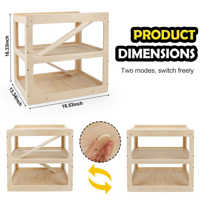 Display Case for Hot Wheels Garage & Matchbox Cars, 1/64 Scale Diecast Toy Car Garage, Storage Case for Hot Wheels, Parking Garage Diorama Toy Car Parking Car Ramp - Image 4