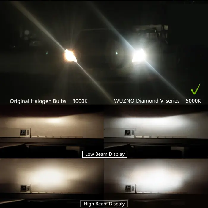 Wuzno H11 Halogen Headlight Bulb/Fog Light 12V 55W White 5000K High/Low Beam 64211 12362 Car Light Bulb Automotive Headlamp Super Bright - Image 6