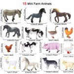 15 Pcs Mini Figures Toys Realistic Farm Animal Figurines, Plastic Learning Educational Playset Animal Themed Party Supplies Cake Topper Ornaments for Easter Egg Birthday Christmas - Image 7