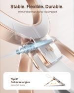 andobil [2025 Unrivaled Stability] Magnetic Phone Grip Holder for MagSafe Ring Stand Holder Kickstand Compatible with MagSafe Accessories for iPhone 17 Air 16 Pro Max Plus 15/14/13/12&Android,Rosegold - Image 8