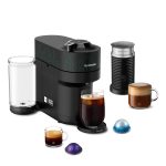Nespresso Vertuo Pop+ Coffee and Espresso Maker by Breville, Samra Origins by The Weeknd Vertuo Metad Green Machine and Nespresso Aeroccino3 milk frother