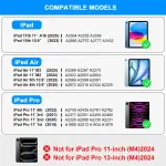 NOKBABO for iPad 10th 11th (A16) Generation Case with Keyboard, iPad Air 11 inch case (M3/M2), Keyboard for iPad Pro 11 (4th/3rd/2nd/1st) & iPad Air 5/4th, Trackpad, 360° Swivel, Backlit - Sky Blue - Image 8