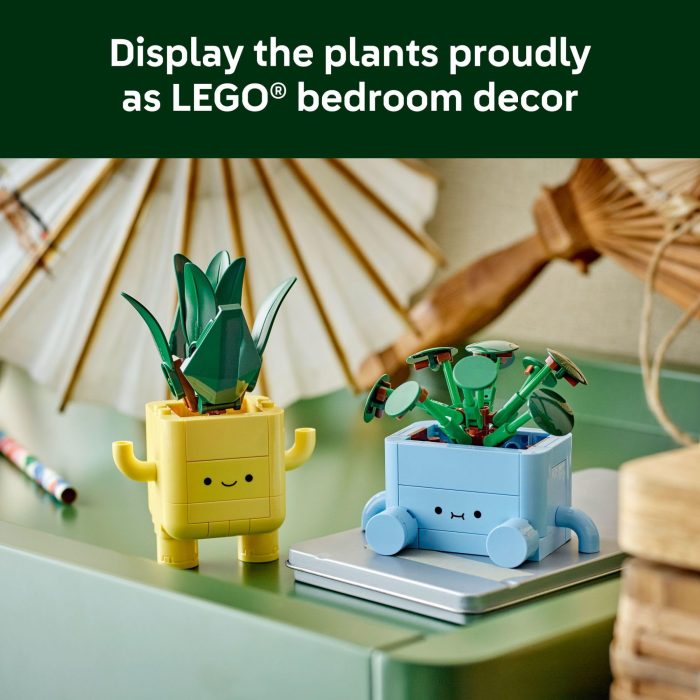 LEGO Botanicals Happy Plants Building Toys - Bedroom or Dorm Room Decor for Girls, Boys, & Adults, Desk or Shelf Display - Stocking Stuffers & Gift for Christmas - 10349 - Image 3