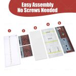 Saichotoy Display Case for Hot Wheels: Stackable Parking Garage for 1/64 Scale Matchbox Toy Car, Foamboard Storage for Monster Trucks with LED Light and Acrylic Cover, Depot - Image 2