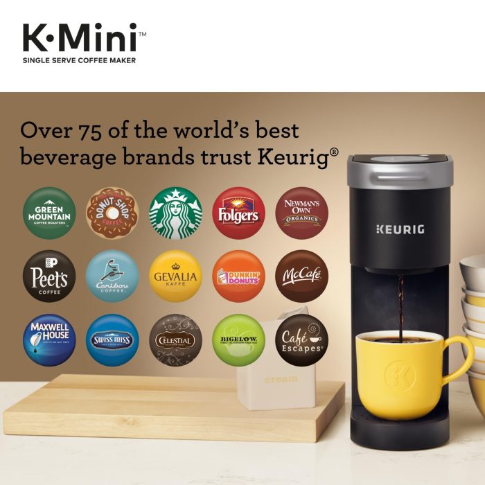 Keurig K-Mini Single Serve K-Cup Pod Coffee Maker, 6 to 12oz Brew size, with Cord Storage, Perfect for Small Spaces, Black - Image 6