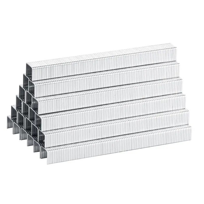 meite Staples for Staple Gun, 3/8 Inch Length Heavy Duty T-50 Staples, Galvanized, 20 Gauge 3/8" Crown, Compatible with T-50 Staple Gun, Ideal for Upholstery, Construction, Furniture (1,512 Counts) - Image 1