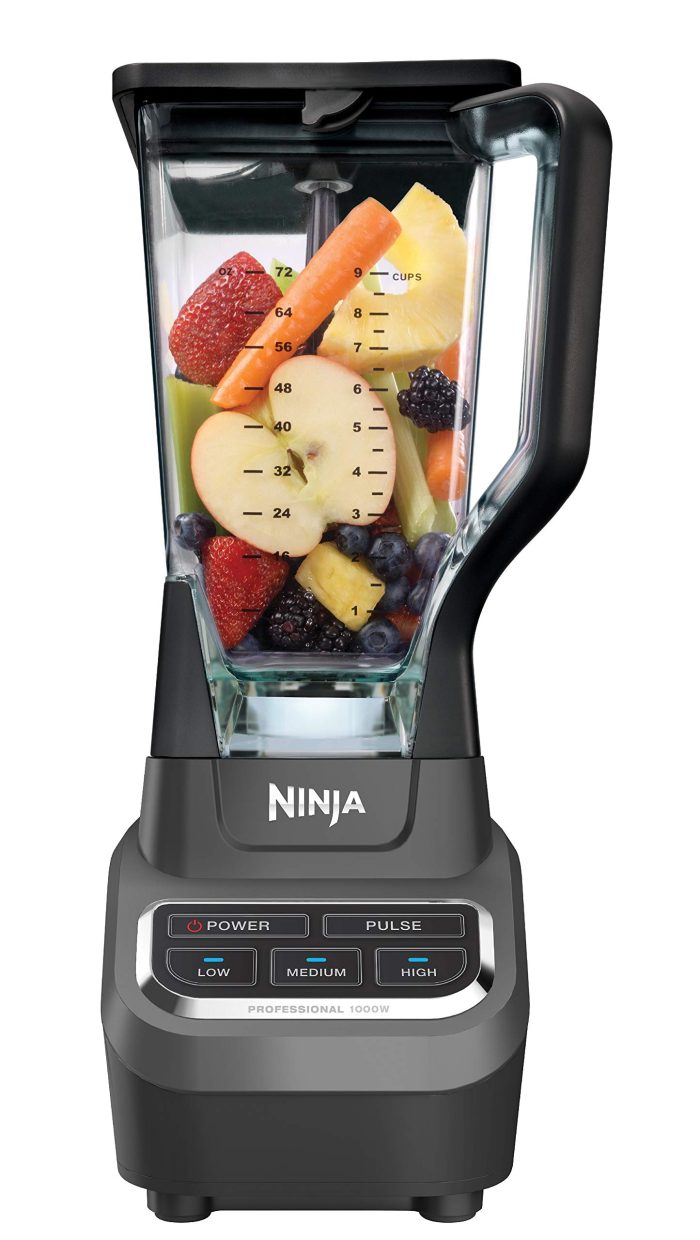 71iD5RyhuaL Ninja Professional Blender 1000W, Total Crushing Technology- Smoothies, Ice Crushing & Frozen Fruit, Full-Size Countertop Blender, 72-oz. Pitcher, Black & Grey, BL610 - Image 1
