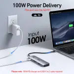 Selore USB C Docking Station Dual HDMI Monitor, USB C to Dual HDMI Adapter with 4K@60Hz HDMI, 100W PD, SD/TF, USB A&C 3.0 Ports, Laptop Docking Station for Dell XPS/HP/Lenovo/Surface/Yoga etc - Image 3