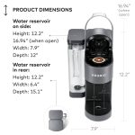 Keurig K-Supreme Single Serve K-Cup Pod Coffee Maker, MultiStream Technology, 4 Brew Sizes, 66oz Dual-Position Removable Reservoir, Gray - Image 9