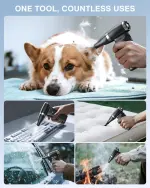 Electric Compressed Air Duster Cordless: 60 MPH High Wind Speed Mini Air Blower for Electronics Portable Computer Cleaner Hand Keyboard Cleaning Powerful Duster for Car, Fans and Other Sences - Image 4