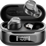 TOZO NC9 Hybrid Active Noise Cancelling Wireless Earbuds, 6 Mics ENC Clear Call, IPX8 Waterproof, in Ear Bluetooth 5.3 Headphones Stereo Bass Ear Buds 59H Playtime with LED Display 32 EQs via APP