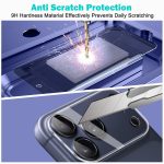 PEHAEL 3+3Pack for iPhone 17 Pro Max Privacy Screen Protector with Camera Lens Protector Full Coverage Anti-Spy Tempered Glass Film 9H Hardness Easy Installation Bubble Free [6.9 inch] - Image 3