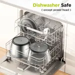 KOIOS Food Processor, 500W Electric Food Chopper with 2 Bowls (8 Cup+8 Cup) & 2 Bi-Level Blades&, Small Electric Grinder Meat Processor for Nuts, Meat, Onion, Garlic, Baby Food, Black - Image 2