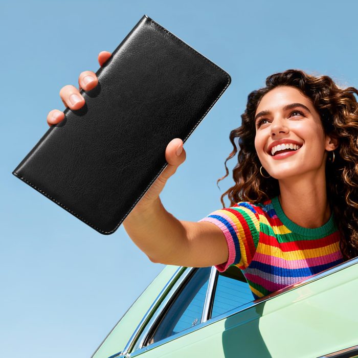 CoBak Car Registration and Insurance Holder - Vehicle Glove Box Car Organizer,Auto Truck Comparment Accessories Case with Magnetic Closure for Driver License,Cards - Image 2