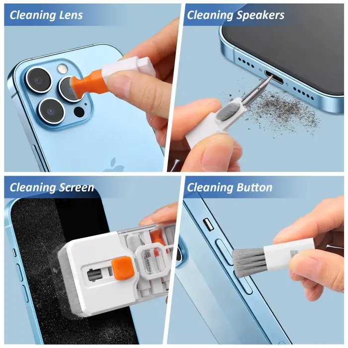 Keyboard Cleaning Kit Laptop Cleaner, 10-in-1 Computer Screen Cleaning Brush Tool, Multi-Function PC Electronic Cleaner Kit Spray for iPad iPhone Pro, Earbuds, Camera Monitor, All-in-one with Patent - Image 8