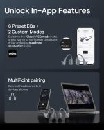 SHOKZ New OpenRun Pro 2- Bone Conduction Headphones, Open-Ear Bluetooth Wireless Sport Earphones for Running, Workouts - Sweat Resistant, Secure Comfortable Fit -Deep Bass, Smart Mic, Reflective Strip - Image 4