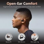 Ortizan Open Ear Headphones, Bluetooth 5.3 Wireless Air Conduction Headphones Sport Earbuds, Premium Sound, IPX6 Waterproof, Clear Call, 19g Lightweight Earphones for Running Cycling Workouts (Black) - Image 7