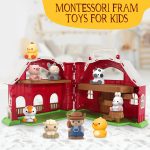 SpringFlower Toddler Toys for 1 2 3 Years Old Boys and Girls, Big Barn Toy with Farm Animal,Educational Montessori Toys, Farm Pretend Playset Toy, Christmas Birthday Gift for Toddler Baby Boys Girls - Image 3