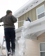 helloleiboo 2025 Extra Long 55.7" Ice Scrapers for Car Windshield Multi-Functional Detachable Car Ice Scraper with Foam Grip and 270° Pivoting Brush Head Snow Brush for SUV Truck Auto (Blue) - Image 4