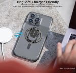 Doflyesky Magnetic Phone Ring Holder with Magsafe, Double Adjustable Gym Finger Ring Grip, Removable Phone Grip, for iPhone, iPad and Smartphones, Compatible with Magnetic Car Mount (Colorful) - Image 2