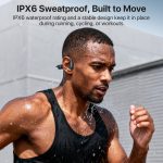 Bayhanc Bone Conduction Headphones, Open Ear, IPX6, Sweat Resistant, Bluetooth V5.4,10Hrs Playtime, Comfortable Fit Sports Wireless Earbuds with Built-in Mic for Running, Gym, Cycling, Outdoor, Black - Image 5