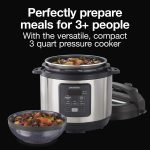 Proctor Silex Proctor-Silex Simplicity 4-in-1 Electric Pressure Cooker, 3 Quart Multi-Function With Slow Cook, Steam, Sauté, Rice, Stainless Steel (34503) - Image 7