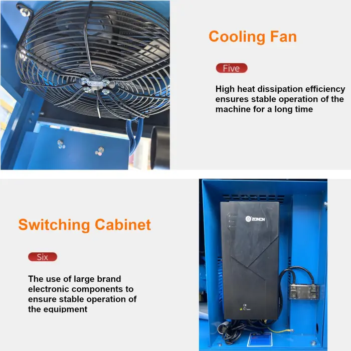 10HP Air Compressor 230V 60Hz 1-Phase Variable Speed Frequency Rotary Screw Air Compressor 39cfm Max Pressure 120 psi Commercial Air Compressed System - Image 4