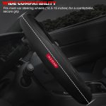 Ouzorp Car Steering Wheel Cover, Microfiber Leather Steering Wheel Covers with Anti-Slip Lining, Universal 14.5-15 inchs Black - Image 7