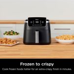 Ninja | Air Fryer | 4-in-1 Pro Air Fry, Roast, Reheat, Dehydrate | 5QT Capacity fits up to 4lbs of French Fries | 400F Max Temp | Nonstick Basket & Crisper Plate | 120V | Grey | AF141 - Image 7