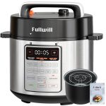 Fullwill 9-in-1 Electric Pressure Cooker(2025 Upgraded), 12 Presets Instant Multi Cooker, Olla de Presion Nonstick Pot 6 Quarts