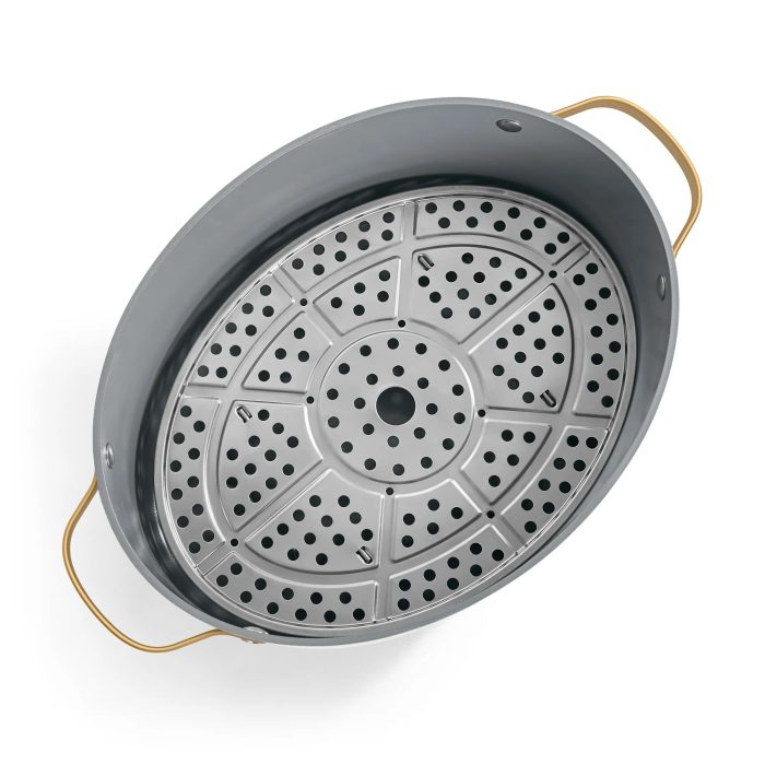 Beautiful 10-in-1 Electric Multi-Cooker by Drew Barrymore, 6-quart, digital display, 10 cooking functions, non-stick pot, easy one-touch control (White Icing) - Image 3