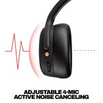 Skullcandy Crusher ANC 2 Wireless Over-Ear Bluetooth Headphones with Extra USB-C Charging Cable, Multi-Sensory Bass, Active Noise Cancelling, 60 Hours Battery, Microphone iPhone Android - True Black - Image 8