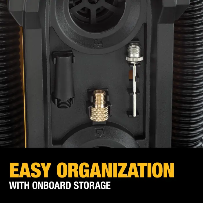 DEWALT Tire Inflator Portable Air Compressor 20V MAX, Car Air Pump with Automatic Shut Off, LED Light, Tool Only (DCC020IB) - Image 9