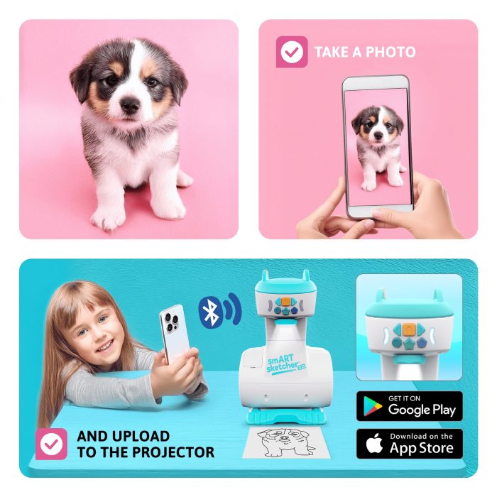 Flycatcher Smart Sketcher 2.0 Projector, Drawing and Tracing Projector for Kids, Educational Arts & Crafts Toy, Christmas Gift for Boys and Girls Ages 5+ - Image 6