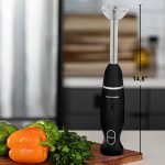 OVENTE Immersion Hand Blender, 300W Electric Handheld Portable Stick Mixer with 2 Mixing Speed and Stainless Steel Blades for Effortless Blending Smoothies, Shakes, Puree or Baby Food, Black HS560B - Image 6
