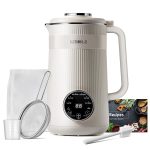 KIDISLE 8 in 1 Nut Milk Maker Blender, 32oz Homemade Soy, Almond, Oat, Coconut, Plant Based and Non Dairy Beverages, Automatic Soybean Machine With Delay Start/Keep Warm/Boil Water, Cream