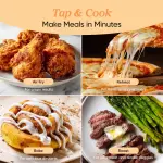 COSORI Air Fryer 2.1 QT, Small & Mini 4-in-1 airfryer Ideal for Simple Meals and Snack, Easy to Leftover Food to Crispy, Up to 97% Less Oil, 30 In-App Recipes, Nonstick & Dishwasher-Safe Basket - Image 6