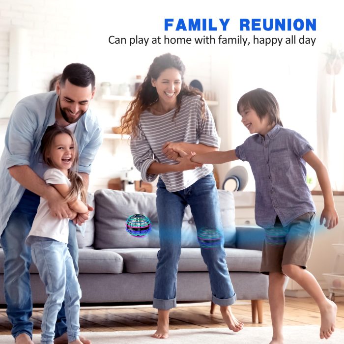 AMERFIST 2025 Flying Orb Ball Toy,Cosmic Globe Boomerang Hover Ball Galactic Fidget Spinner, Hand Drone Orbit, Cool Toys Gift for 6 7 8 9 10+ Year Old Boys Girls Teens Outdoor Toys(Blue) - Image 2