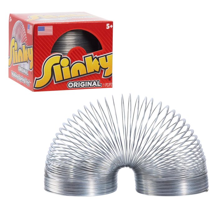 The Original Slinky Walking Spring Toy, 2.75-inch Diameter Metal Slinky, Fidget Toys - Image 1