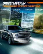 SEALIGHT 9145 H10 LED Fog Light Bulbs or DRL, 18000LM 800% Brightness 9140 H10 9145 LED Fog Lights LED Bulb for Car, 6500K Cool White 984 FT Strong Penetration, 60000 Hours Lifespan, Pack of 2 - Image 2