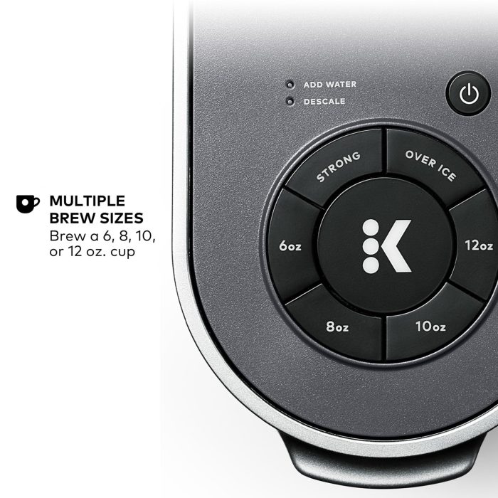 Keurig K-Supreme Single Serve K-Cup Pod Coffee Maker, MultiStream Technology, 4 Brew Sizes, 66oz Dual-Position Removable Reservoir, Gray - Image 8