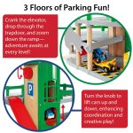 BRIO World Parking Garage - 7-Piece Wooden Toy Garage with 2 Cars, 1 Transporter Wagon, and Wooden Ramp Tracks - Works with All BRIO Train Sets - FSC-Certified - Sparks Creativity & Fun - Ages 3 & Up - Image 7