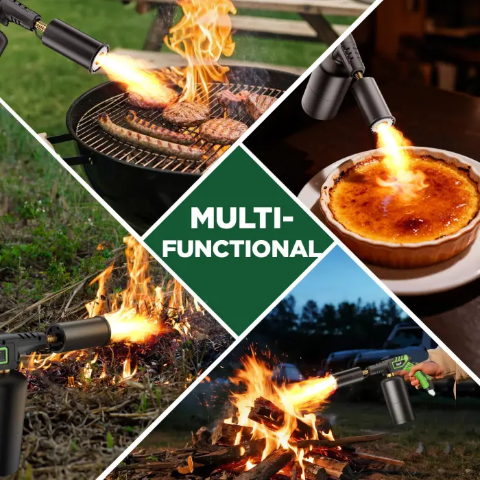 KOACKL Powerful Propane Torch Head, Campfire Starter, Charcoal Lighter, Welding Torch Head by MAPP, MAP/PRO, for Searing Steak, Soldering, Brazing, Stripping Paint(Tank Not Included) - Image 3